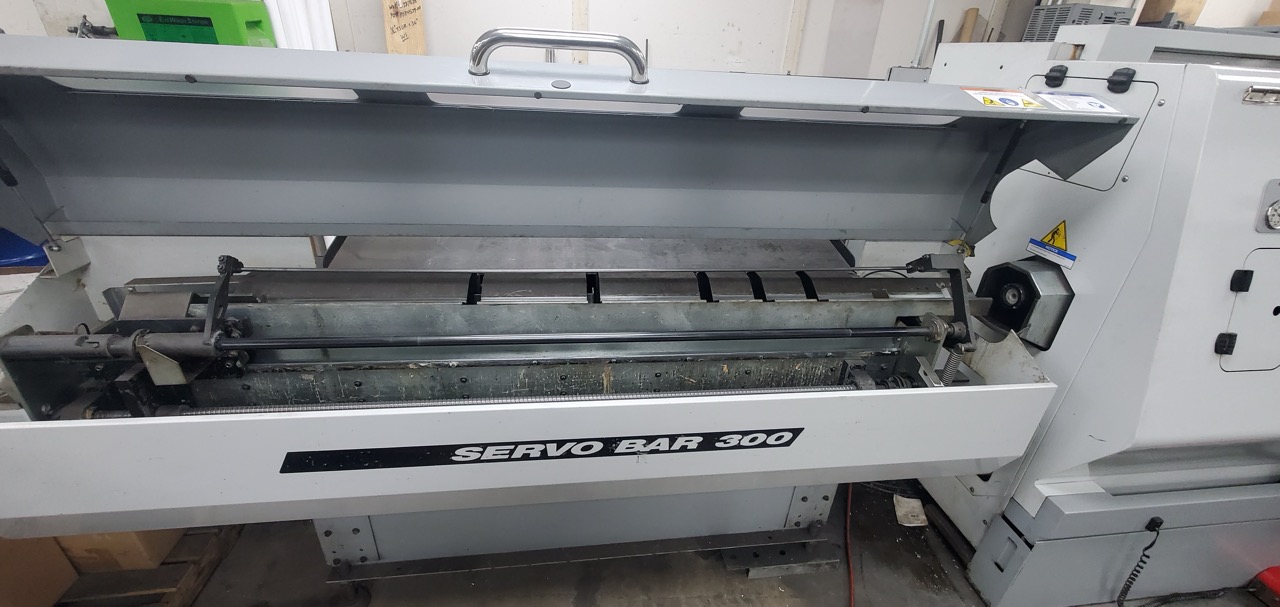 Haas SL-20T CNC Lathe, 2008 - Haas Servo Bar 300 Barfeed - Image 3