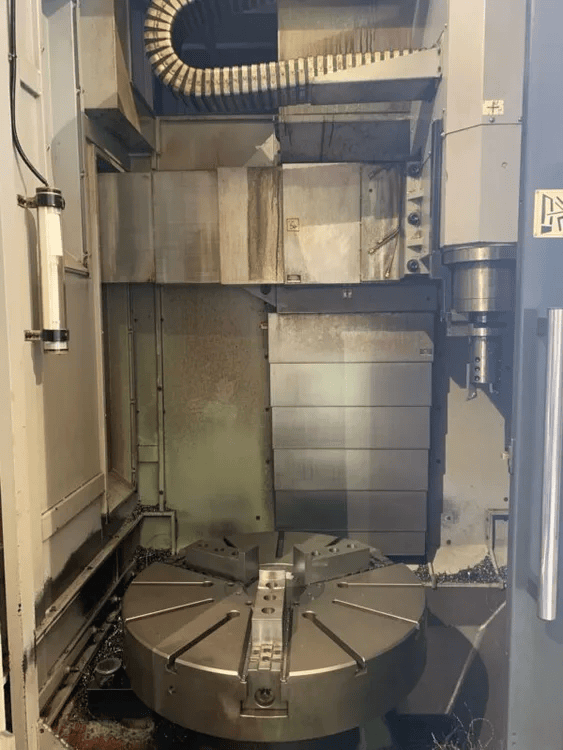 Accuway UV-100 CNC VTL, 2013 - Live Tooling, 40" Chuck, Fanuc Control, 1200 Cut Hours - Image 5