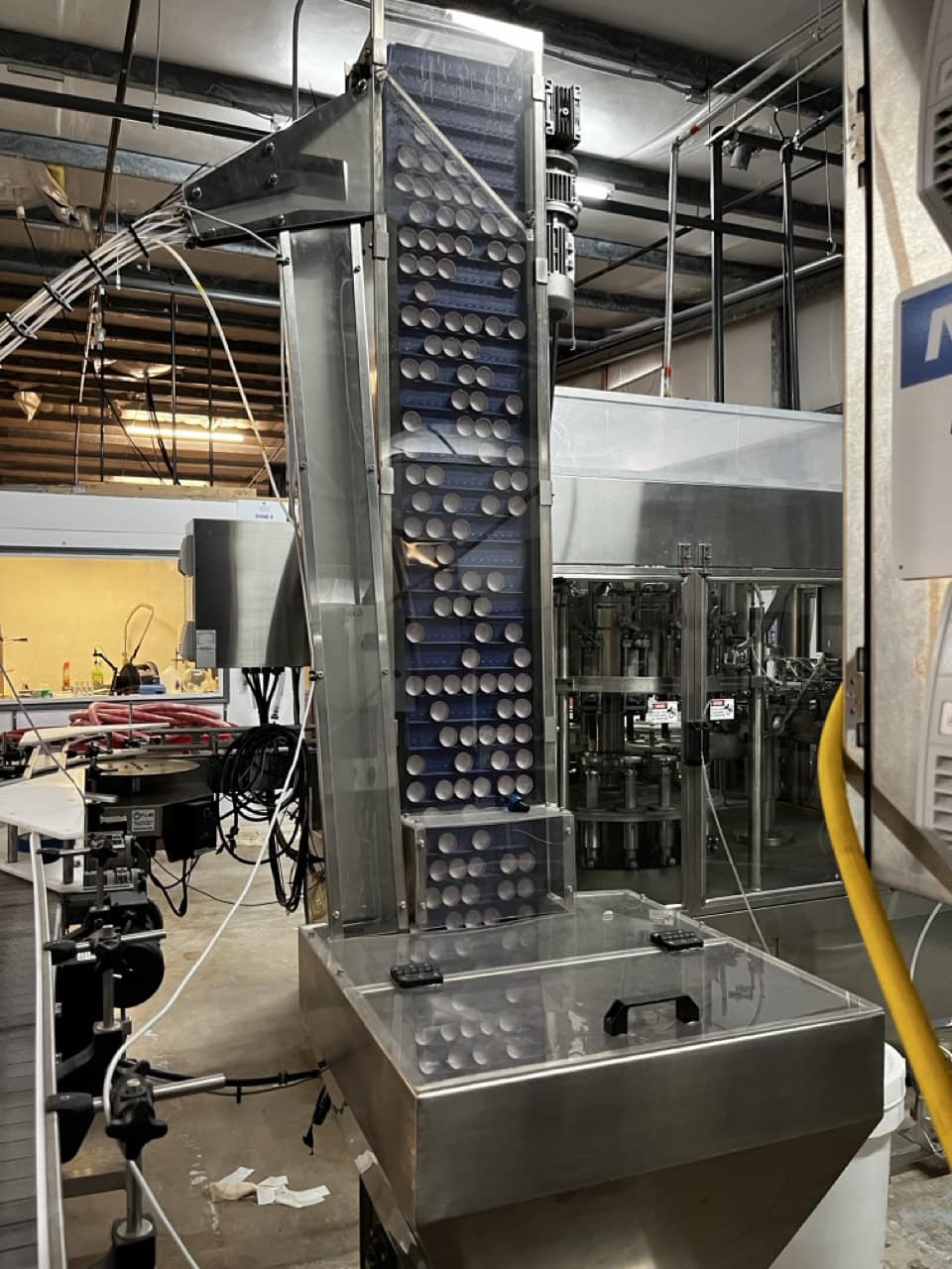 Norland International Complete line with (2) GlassPak66 Monoblock Systems (16oz and 25 Oz) for Glass or Aluminum with Fluid Solutions 3 Head ROPP Capper, 2020: - Image 9