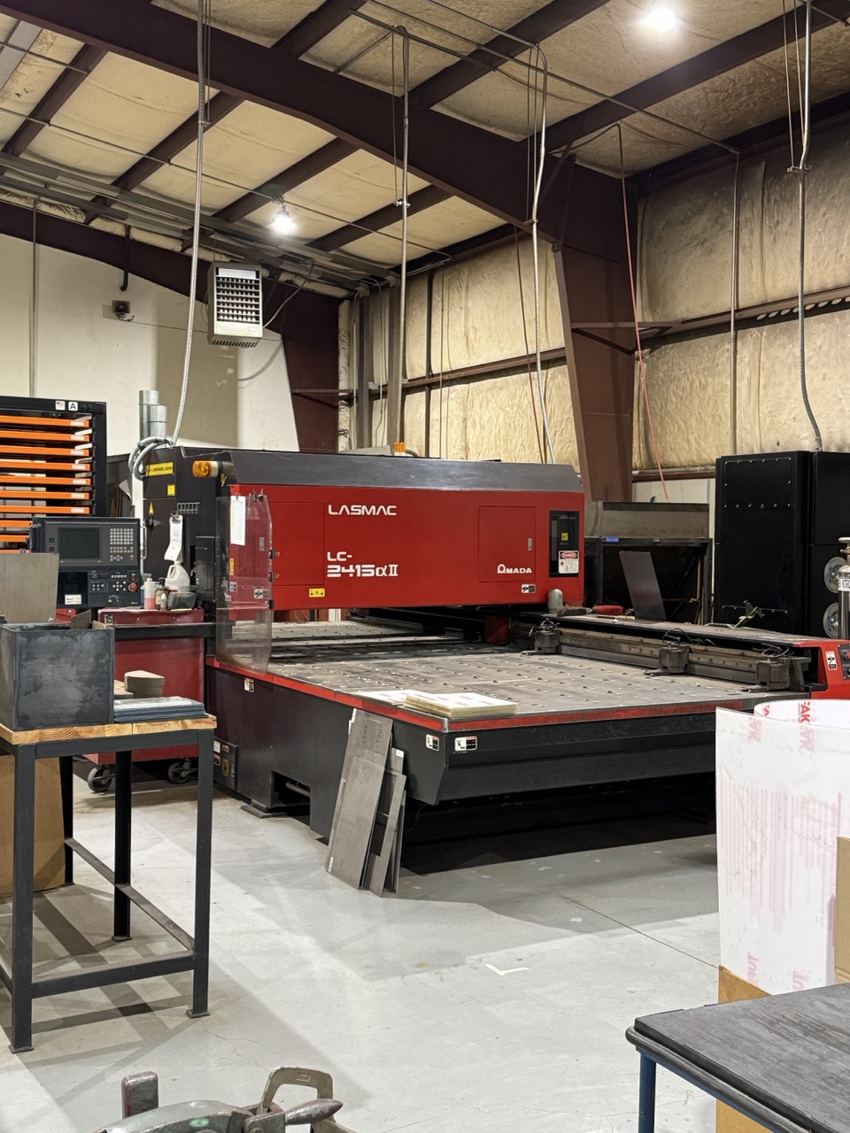 2000 Watt Amada Pulsar 2415 CO2 Laser, 1998 - 5' x 10'