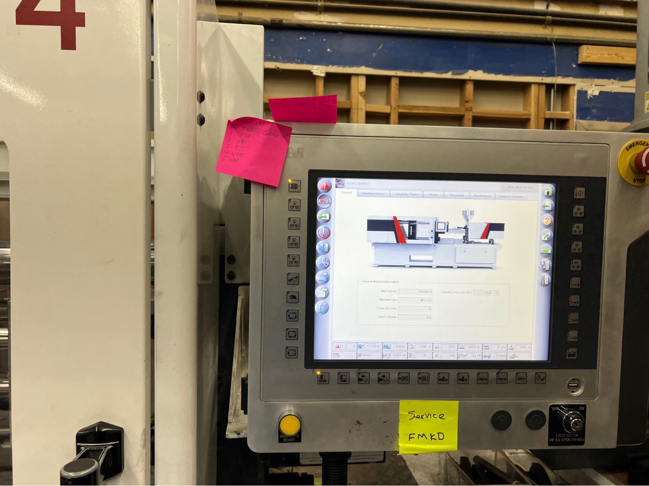 125 Ton, 7.6 oz Cincinnati Milacron Magnat MTs 125 Injection Molding Machine, 2014 - Endura Touch Controller - Image 5