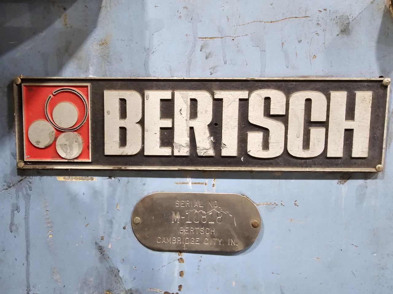 1/2" x 8' Bertsch Plate Roll, 1994 - Four Roll - Image 2