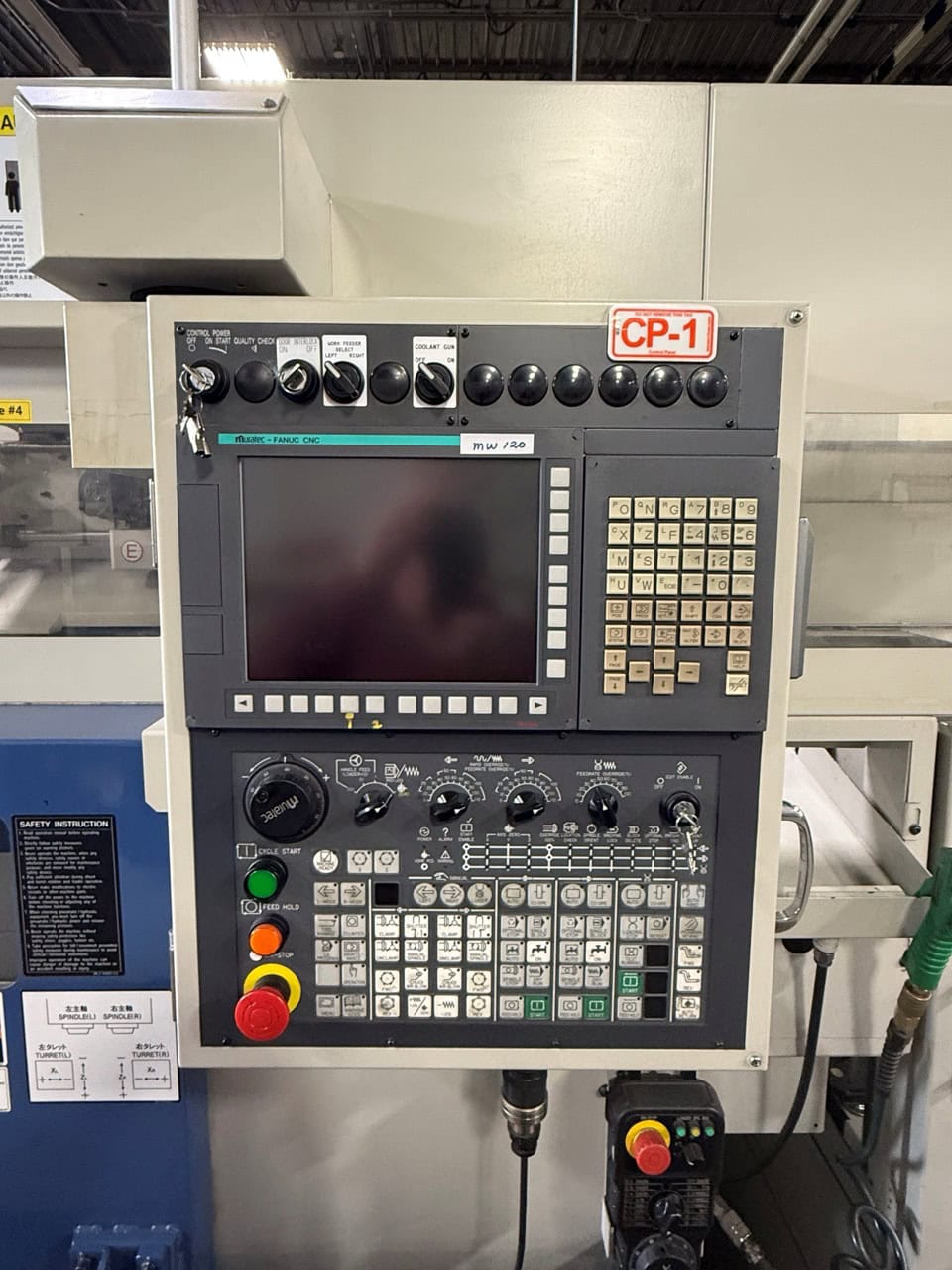 Muratec MW120 Twin Spindle CNC Lathe, 2018 - Gantry Loader, Fanuc Control - Image 3