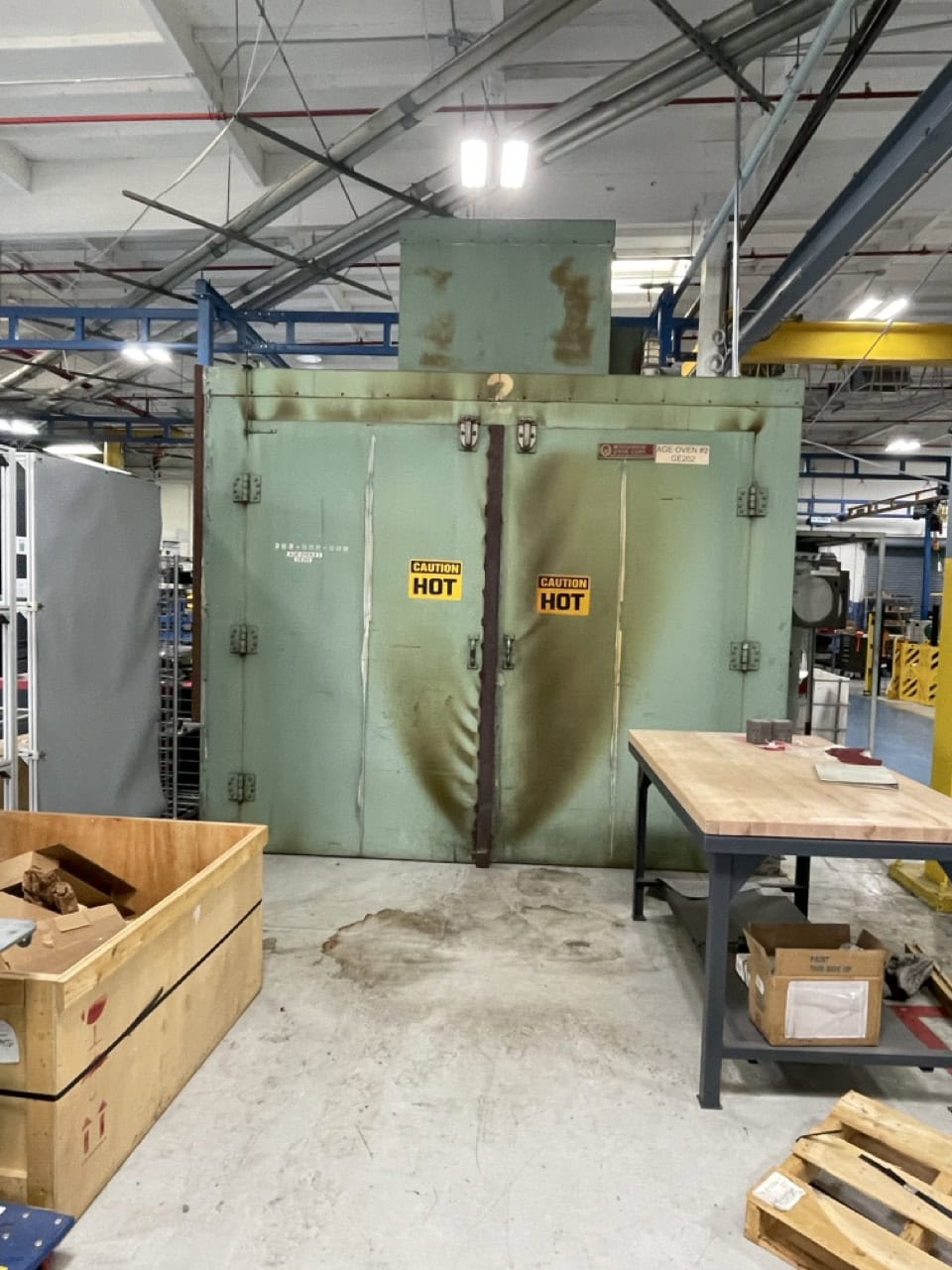 500ºF Wisconsin Oven Corp. SWT-9108-E Industrial Oven, 1984