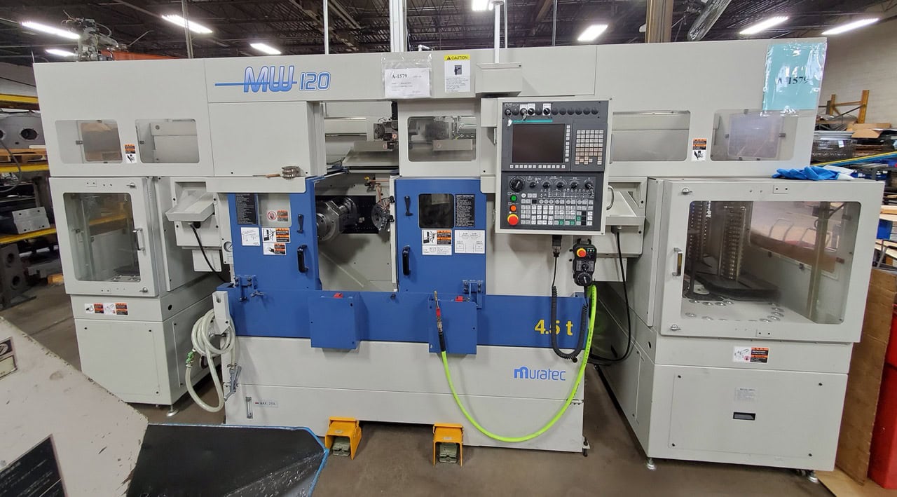 Muratec MW120 Twin Spindle CNC Lathe, 2018 - Gantry Loader, Fanuc Control