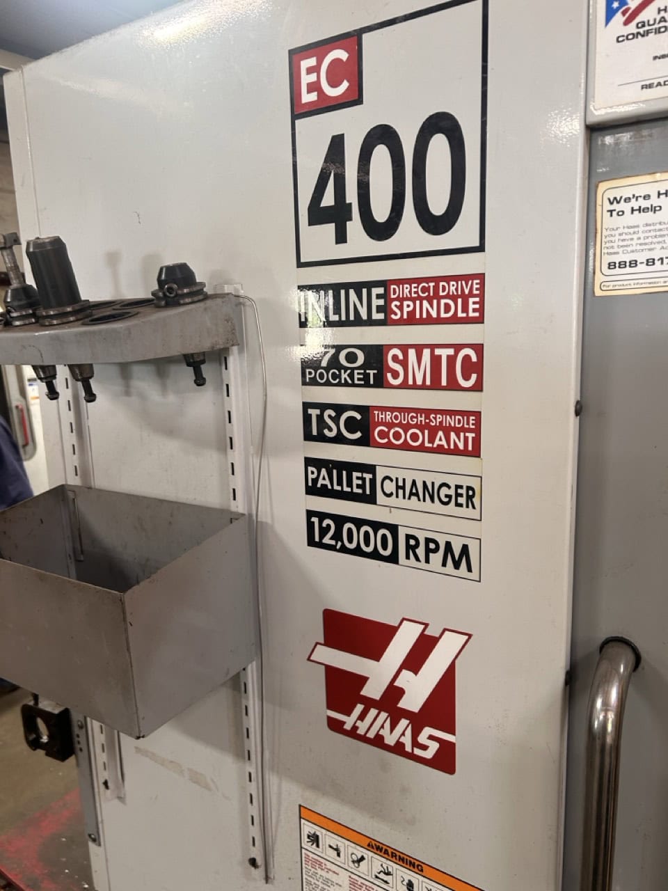 Haas EC-400 Horizontal Machining Center, 2006 - Through Spindle Coolant, Tombstone - Image 2