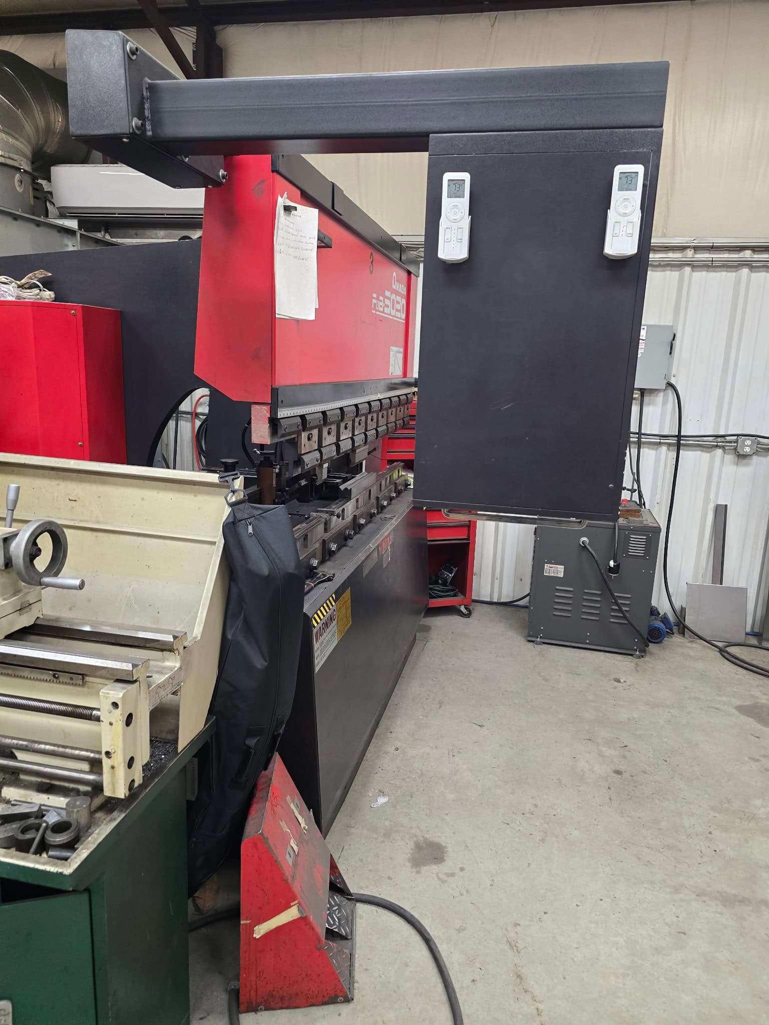 50 Ton x 6.5' Amada FBD-5020 E Press Brake, 1995 - Backgauge - Image 5
