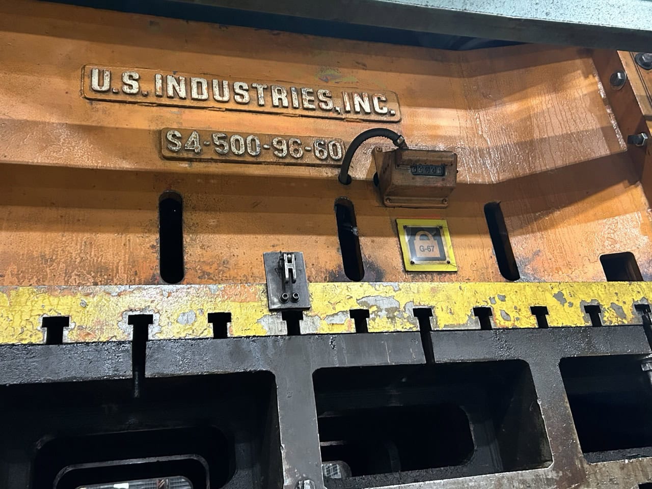 500 Ton US Industries S4-500-96-60 Hydraulic Press, 1963 - Image 4