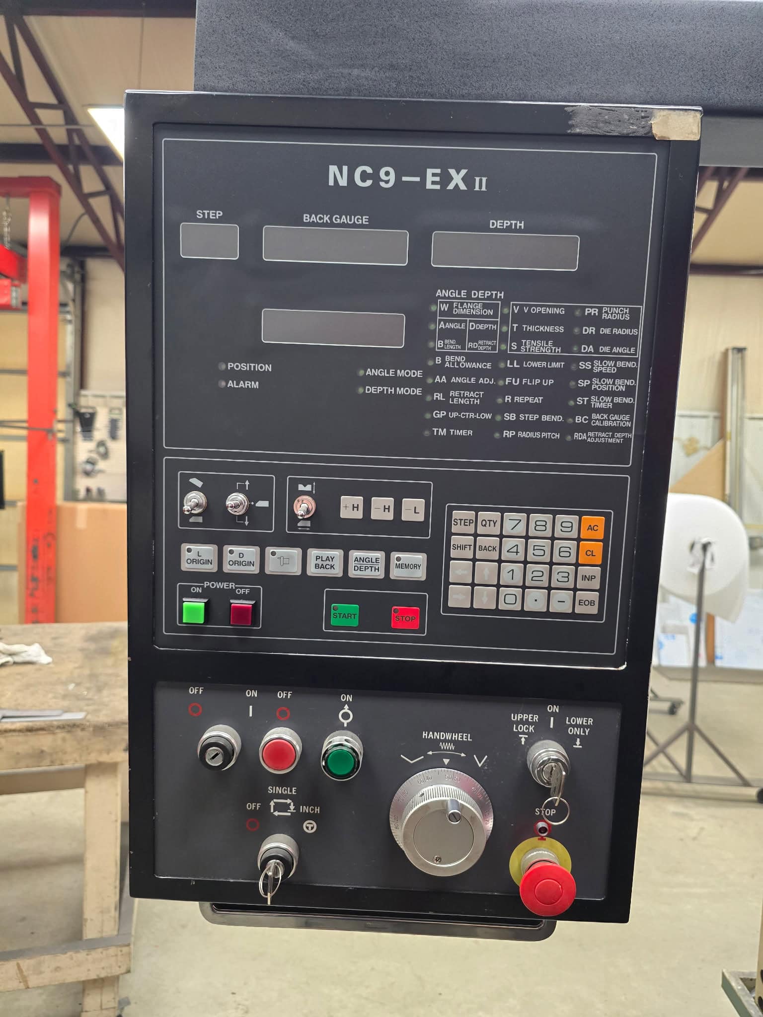 50 Ton x 6.5' Amada FBD-5020 E Press Brake, 1995 - Backgauge - Image 8