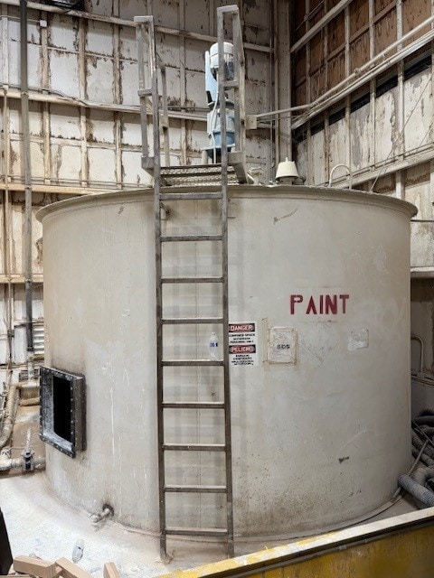 10,000 Gallon Stainless Steel Mixing Tank - 5/10 HP 2 Speed Moduflex Turbine Agitator