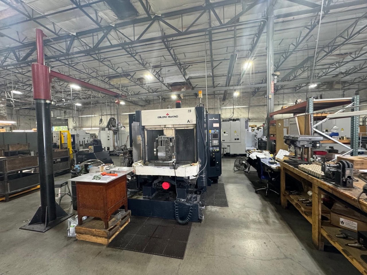 Leblond Makino A55 HMC, 1994 - Full 4th Indexing, Chip Conveyor