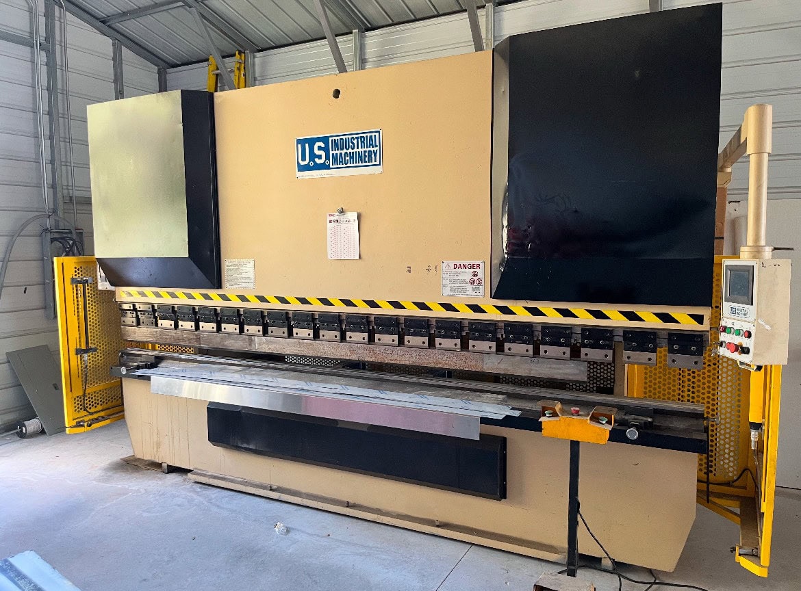 200 Ton x 13' US Industrial USHB200-13AC Hydraulic Press Brake, 2007 - Backgauge
