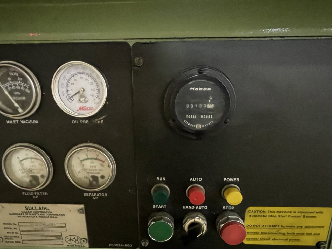 60 Hp. Sullair RSVS 20-60A Rotary Screw Vacuum System, 2012 - Image 6