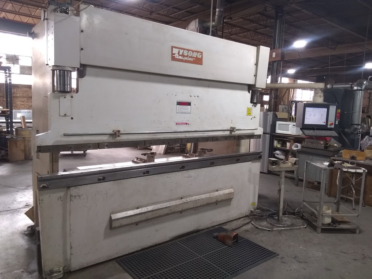 90 Ton x 10' Wysong RT4-90-10 CNC Hydraulic Press Brake, 1980