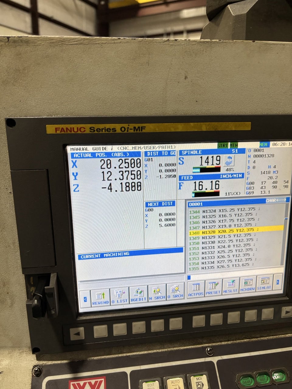 Vision Wide NF-3226 Bridge Mill, 2015 - 50 Taper, Under Power, Ready to Inspect - Image 9