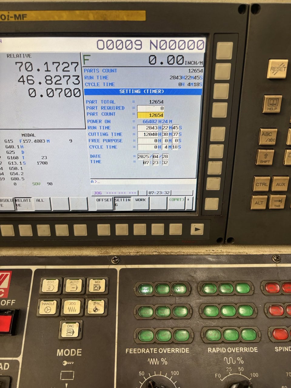 Vision Wide NF-3226 Bridge Mill, 2015 - 50 Taper, Under Power, Ready to Inspect - Image 40