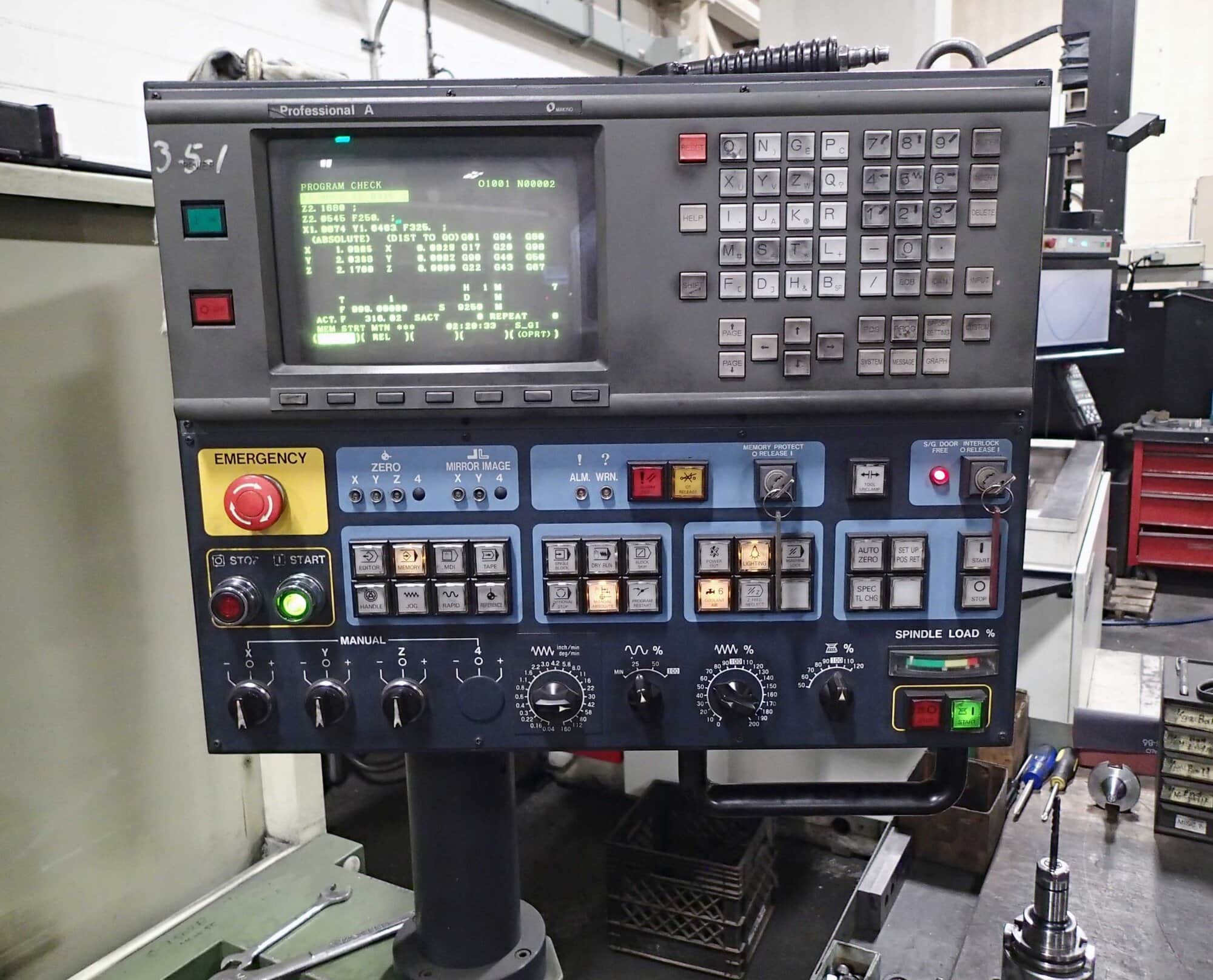 Makino SNC64-A15 Graphite Mill VMC, 1996 - Video Available - Image 2