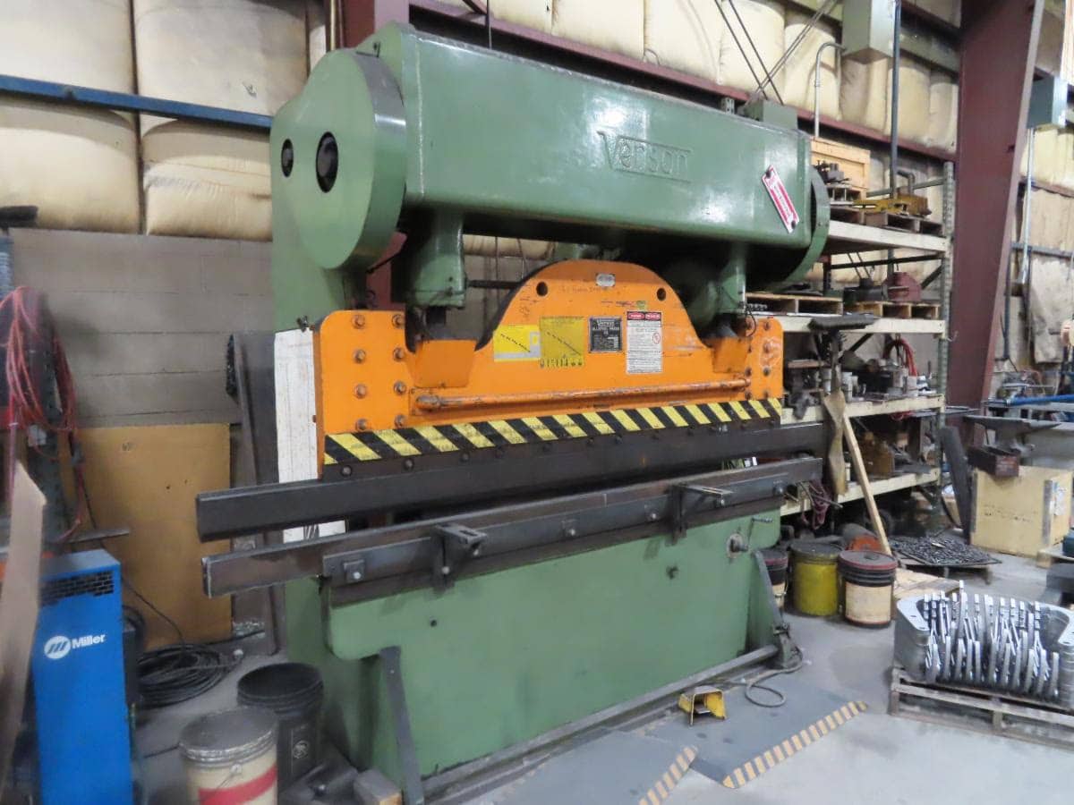 90 Ton x 10' Verson 306-90 Mechanical Press Brake - Great condition - Image 5