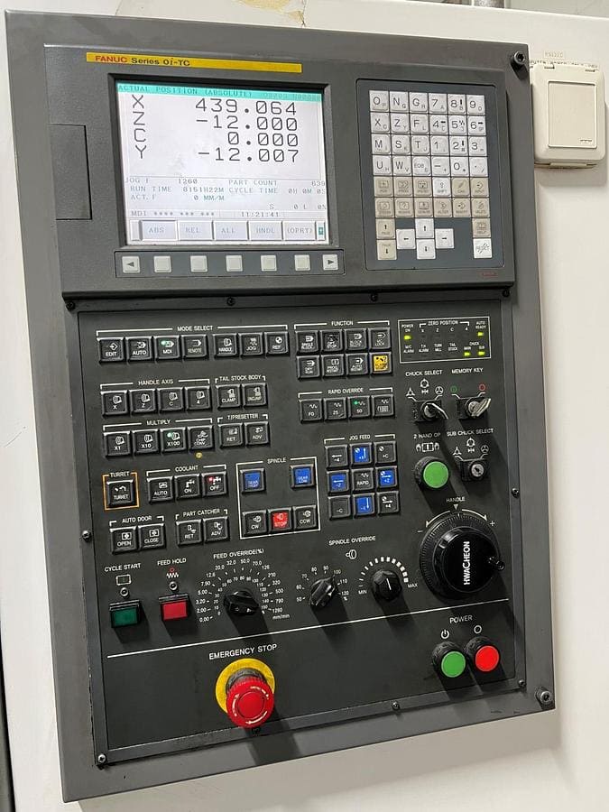 Hwacheon CUTEX-240 CNC Lathe, 2006 - Image 2