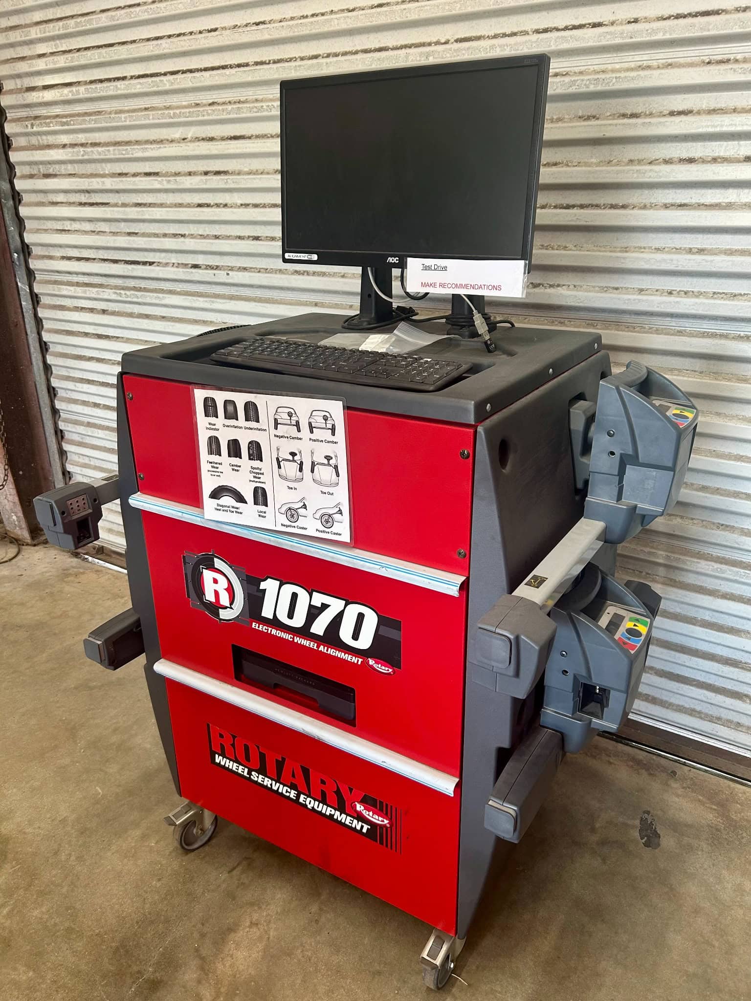 Rotary R1070 Wireless 8‑CCD Alignment System – Mobile, Shop‑Ready Platform