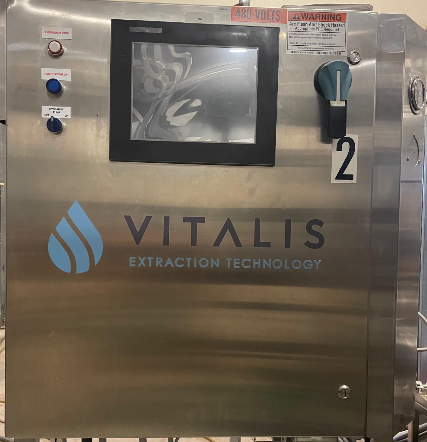 Vitalis R-200-H CO₂ Extraction Line with Full Thermal, Hydraulic & Control Support - Image 4