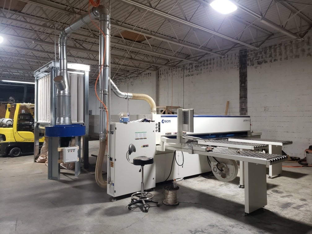 SCM Gabbiani P75 Beam Saw, 2019 - LOW HOURS, Dust Collector - Image 5