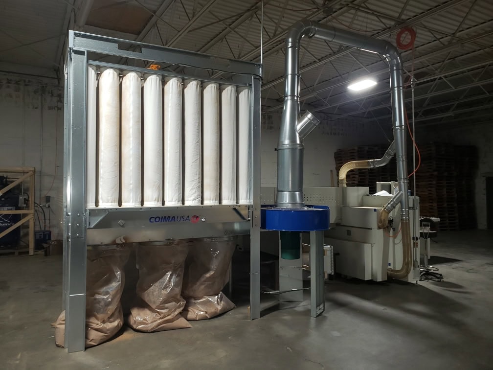 SCM Gabbiani P75 Beam Saw, 2019 - LOW HOURS, Dust Collector - Image 2