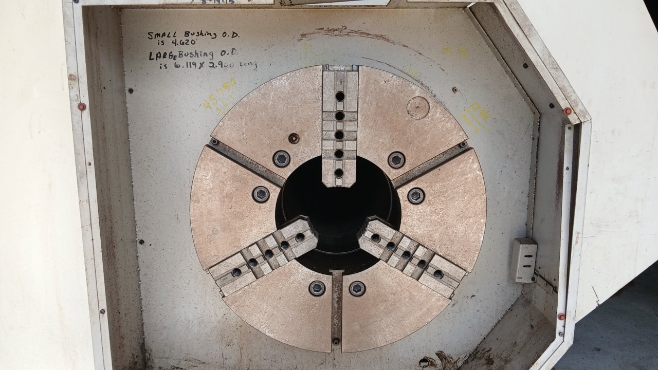 37.4" x 156" Hankook Protec 9NC 10" Spindle Bore, Dual Chucks, 2006 - Chip Conveyor, 8 Station Turret - Image 14