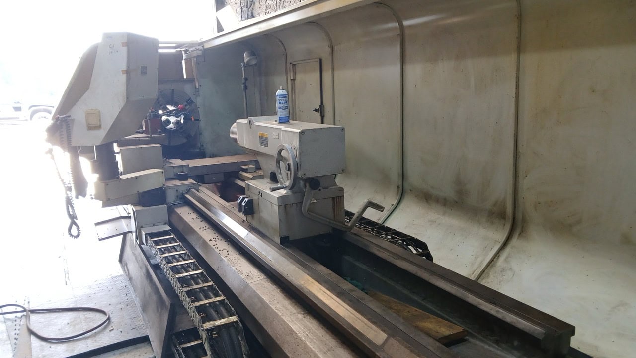 37.4" x 156" Hankook Protec 9NC 10" Spindle Bore, Dual Chucks, 2006 - Chip Conveyor, 8 Station Turret - Image 22