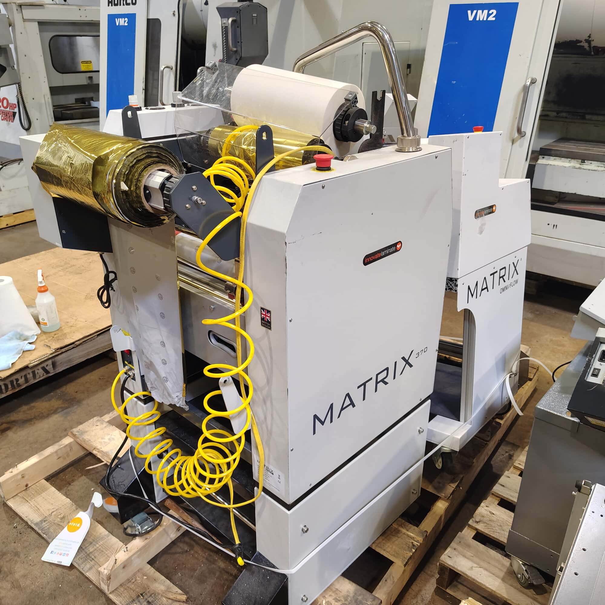 Matrix MX-370P Pneumatic Laminator, 2021 – 14.5” Width, Semi-Auto, Sleeking/Single-Sided - Image 2