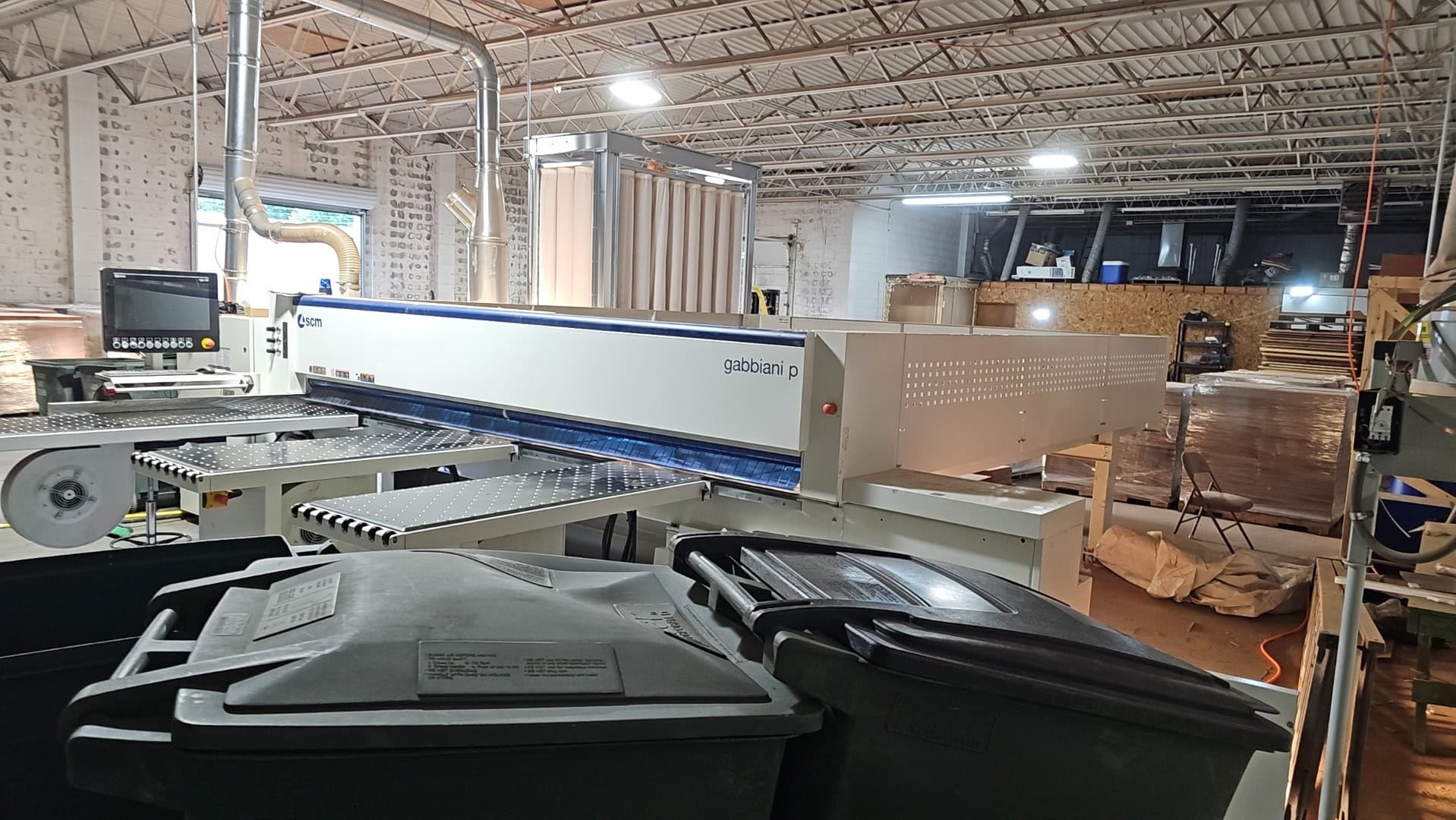 SCM Gabbiani P75 Beam Saw, 2019 - LOW HOURS, Dust Collector - Image 7
