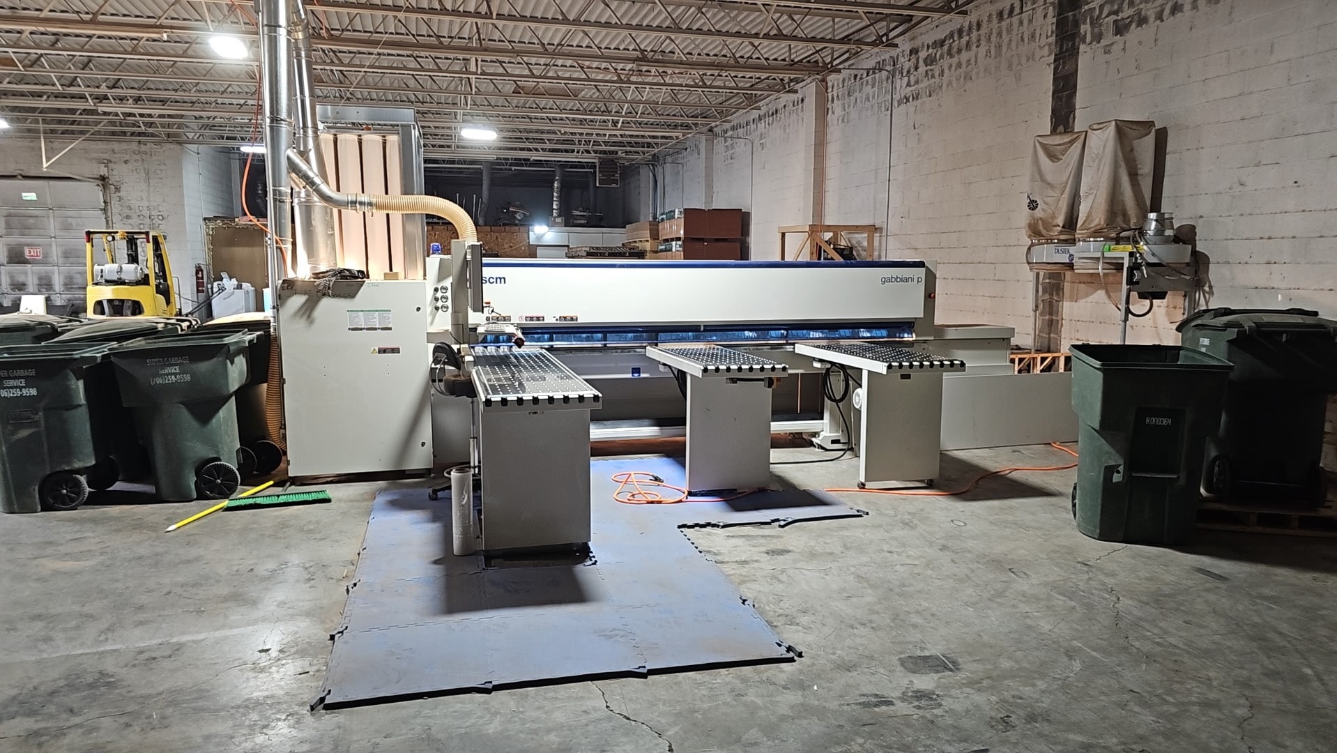 SCM Gabbiani P75 Beam Saw, 2019 - LOW HOURS, Dust Collector - Image 3