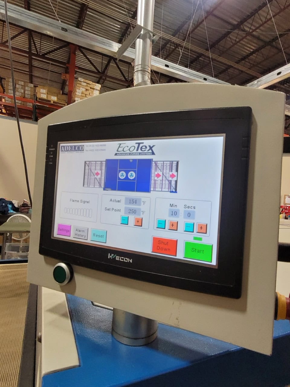 Kornit Avalanche Avalanche HD6 - R series 70-MACH-9580 Direct to Garment Printer with 6 Color Channels, 2021 - Includes Adelco EcoTex Advanced Curing Systems Dryer - Image 7