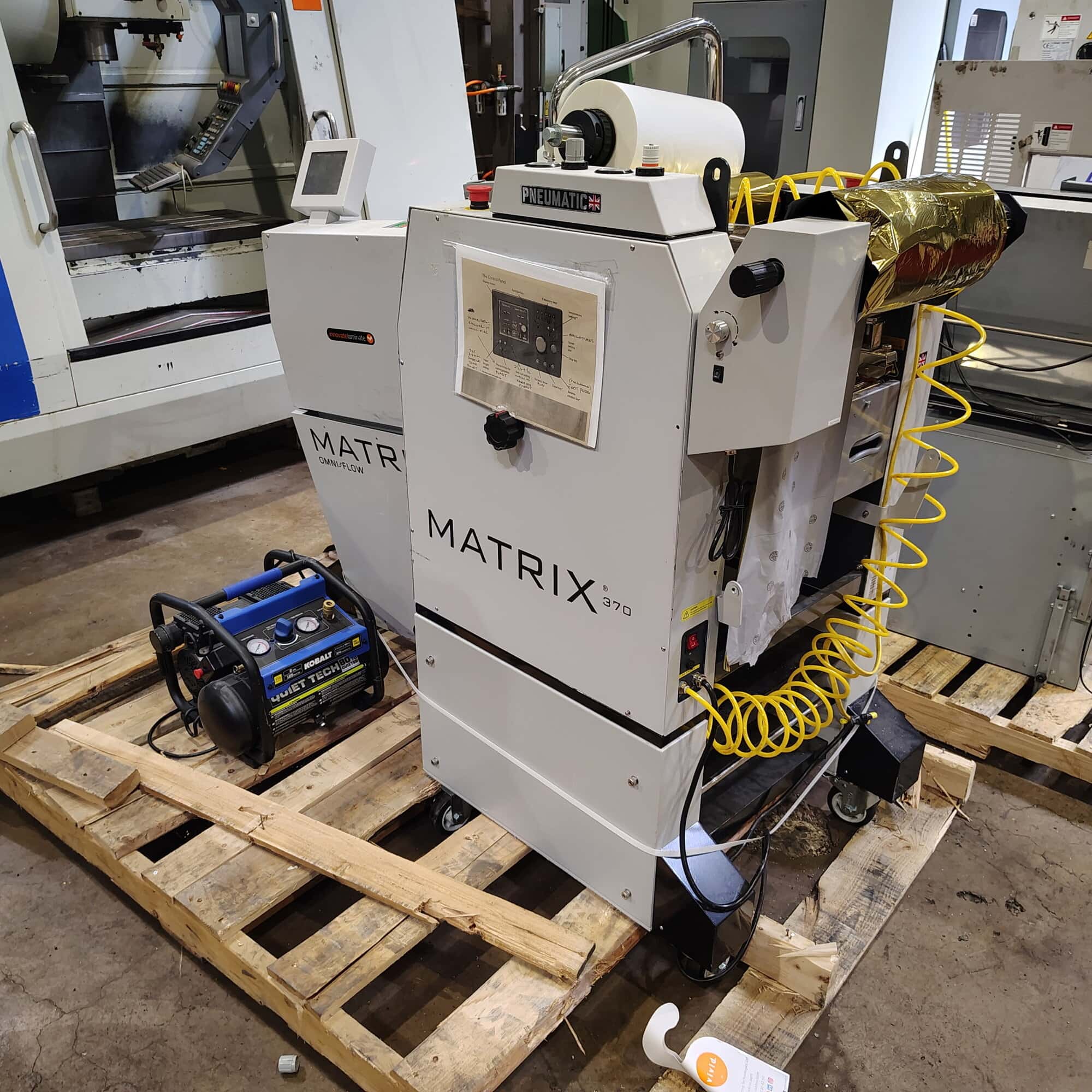 Matrix MX-370P Pneumatic Laminator, 2021 – 14.5” Width, Semi-Auto, Sleeking/Single-Sided - Image 8