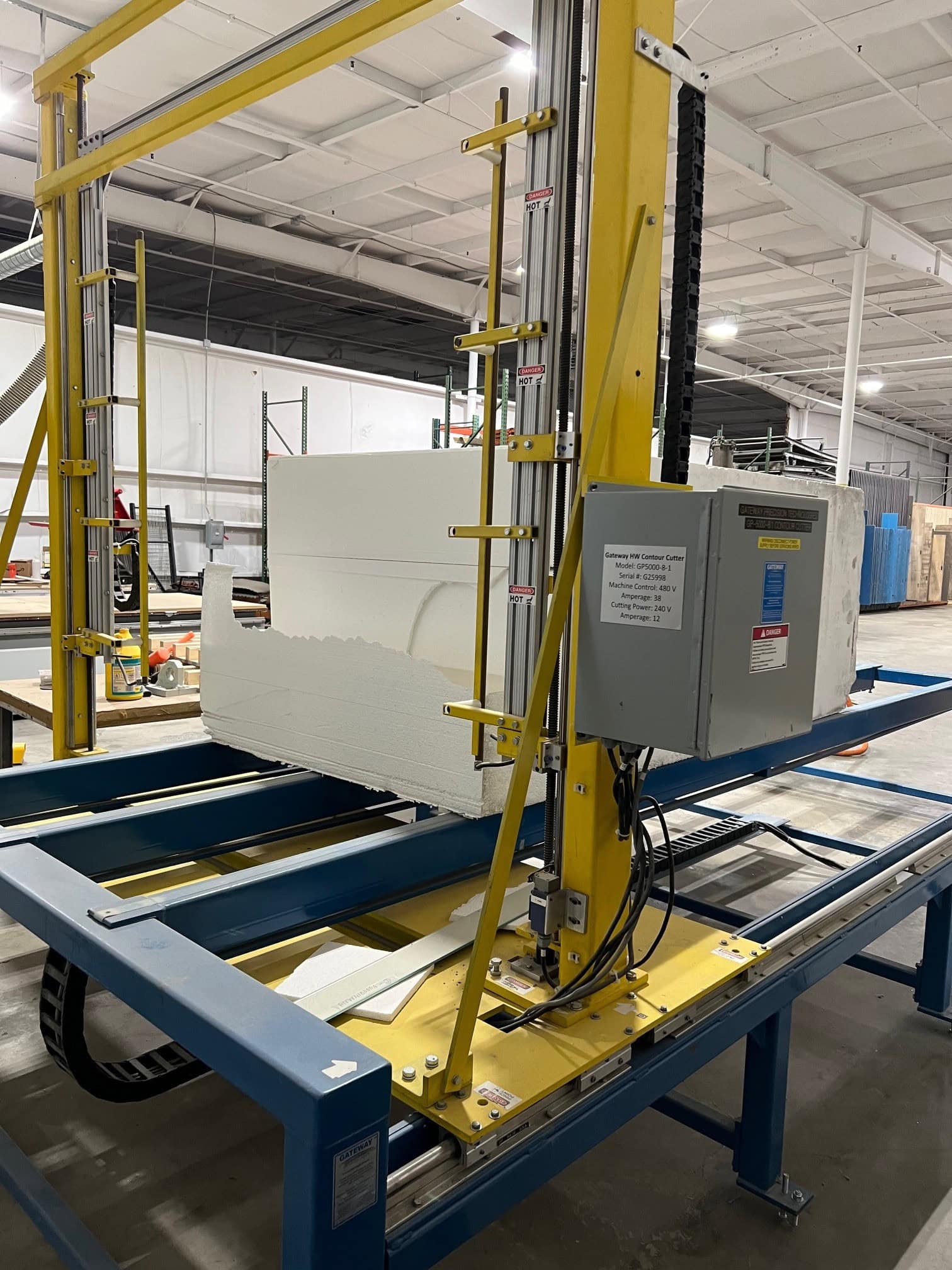 Gateway GP5000-8-1 Hot Wire CNC Contour Cutter, 2015 – EPS Foam, 480V Control, Clean Unit - Image 2