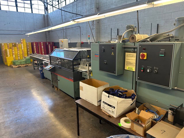 Shanklin OMNI-SLRS Shrink Wrapper with extended Lugged Infeed and T-72H Double Chamber Heat Tunnel, 2007 - Need Gone ASAP