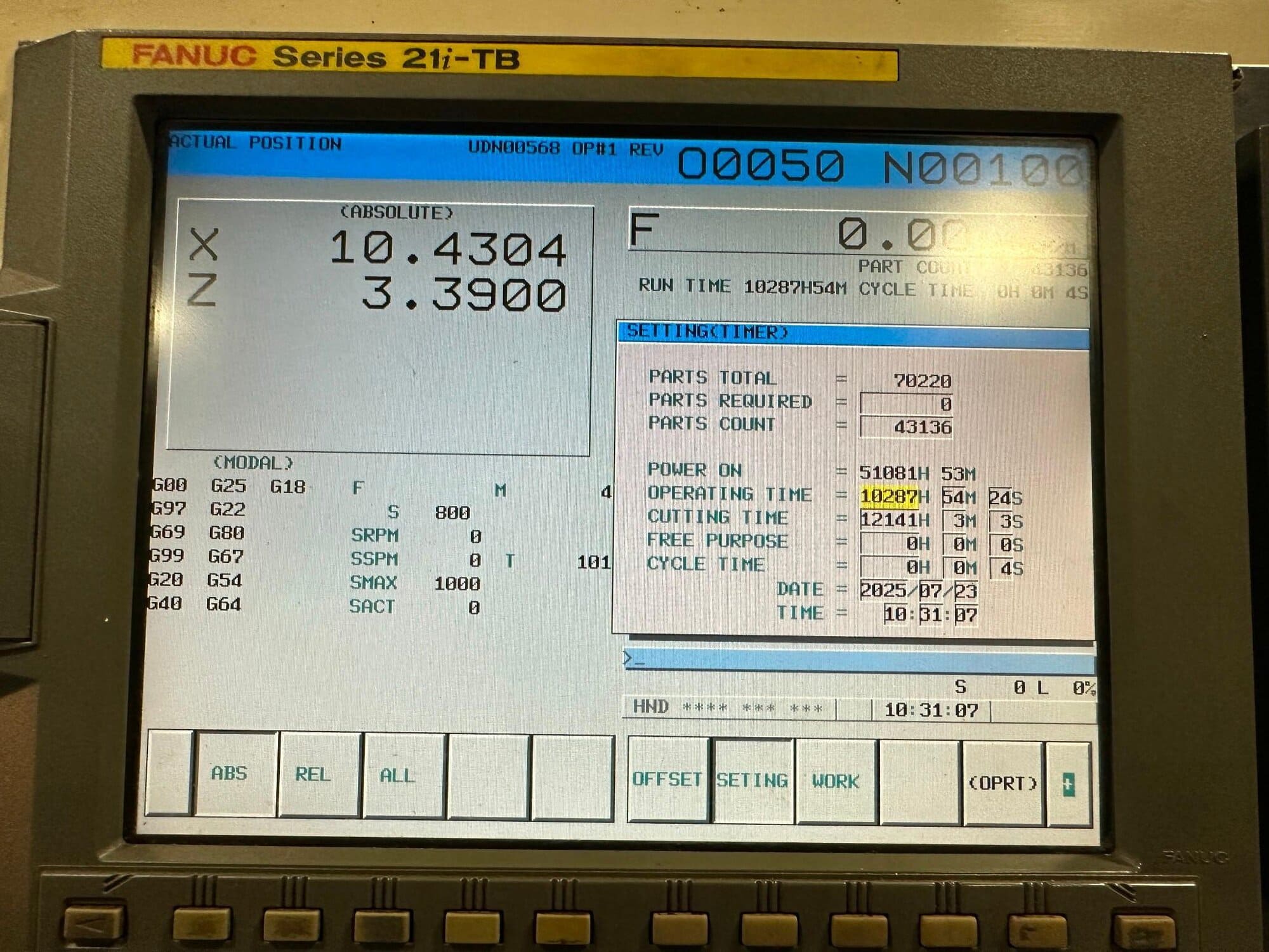 Doosan Daewoo Puma 300C CNC Lathe, 2005 - 15" Chuck, Chip Conveyor, Programmable Tailstock - Image 18