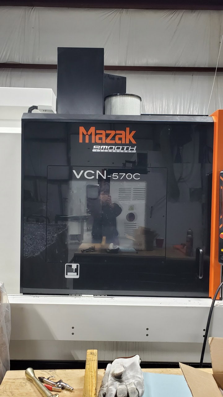 Mazak VCN 570C VMC, 2023 - Dual Probing Kit, Chip Conveyor, Thru Spindle Coolant, Mist Collector - Image 5