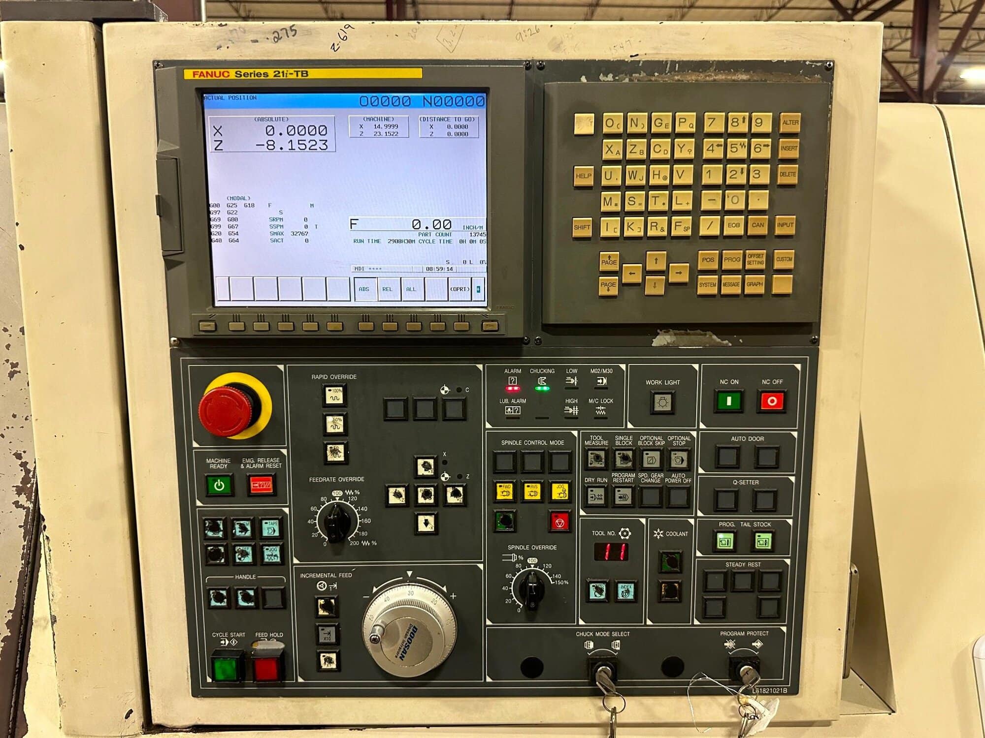 Doosan Puma 280 CNC Lathe, 2007 - Low Hours, 10" Chuck - Image 21
