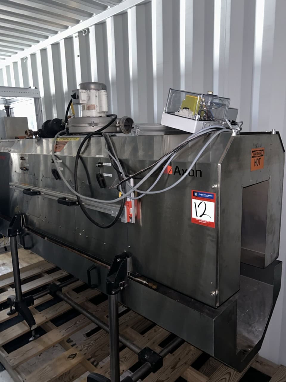 Axon ThermoPoint Shrink Sleeve Heat Tunnel System with Conveyor – Stainless, Inline, Electric - Image 4