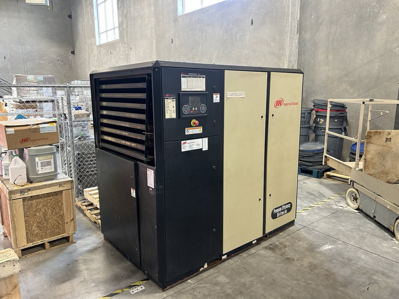 Ingersoll Rand IRN100H‑OF – 100 HP Oil-Free Rotary Screw Compressor, 460V, 3PH, ISO Class 0, VSD Package - Image 2