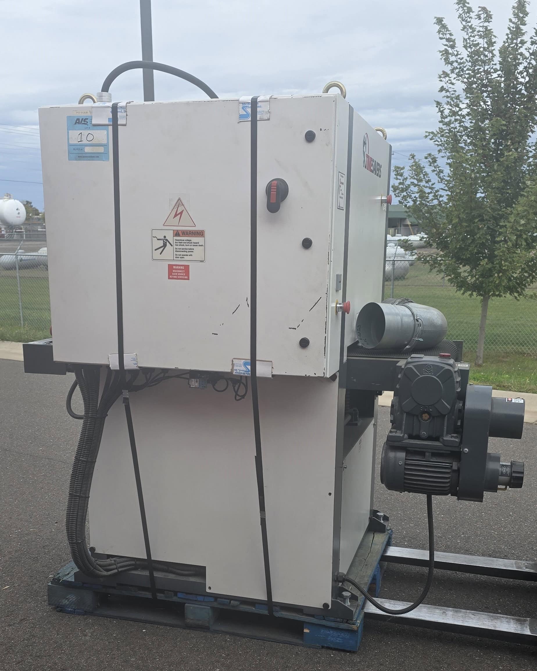 Timesavers 1221-02-44 Dual-Drum Deburring Machine, 2014
