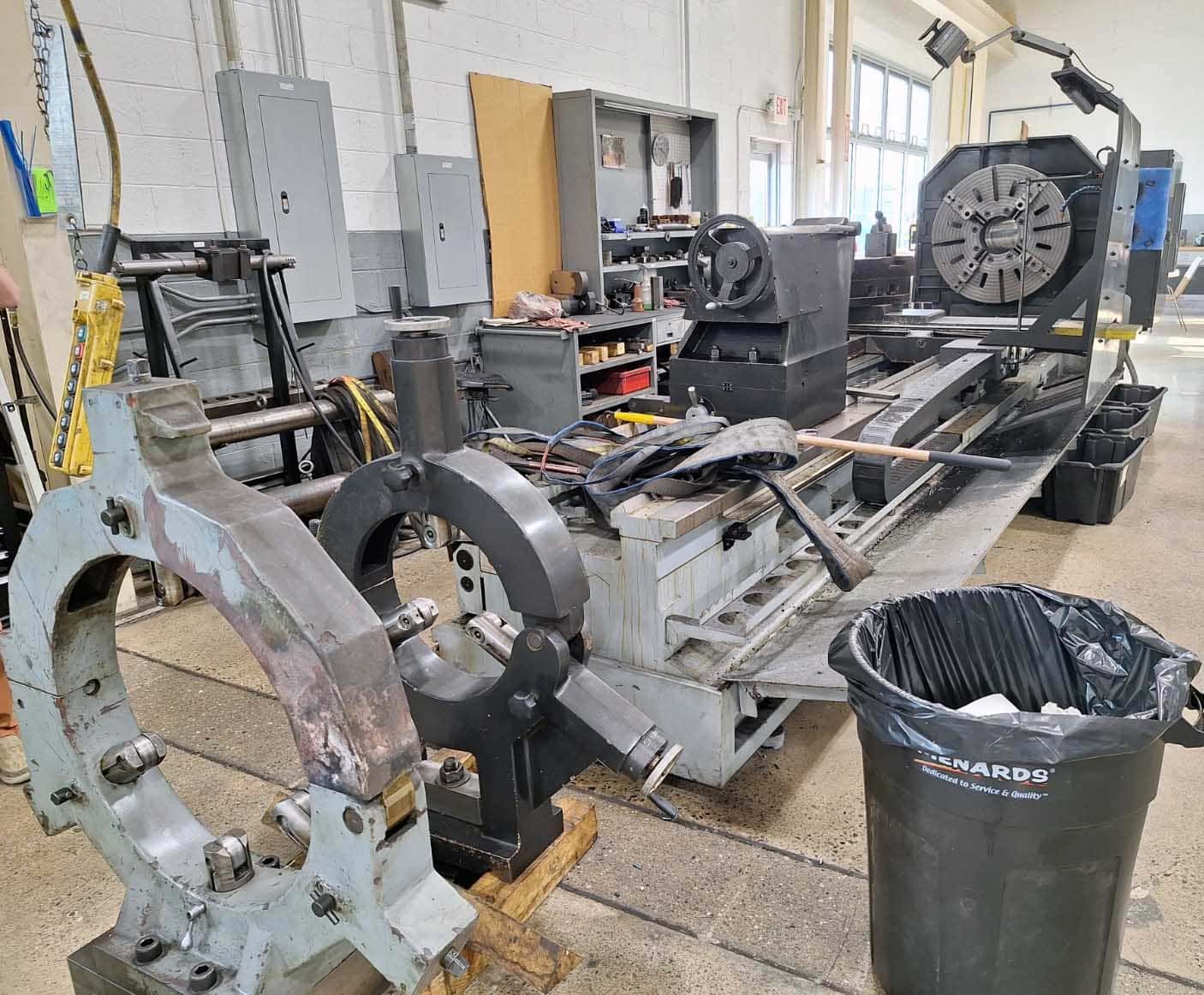 American Turnmaster Power Five 45" x 160" Engine Lathe, 2014 - 10" Bore, DRO, Steady Rests, Rear Chuck Mount - Image 14
