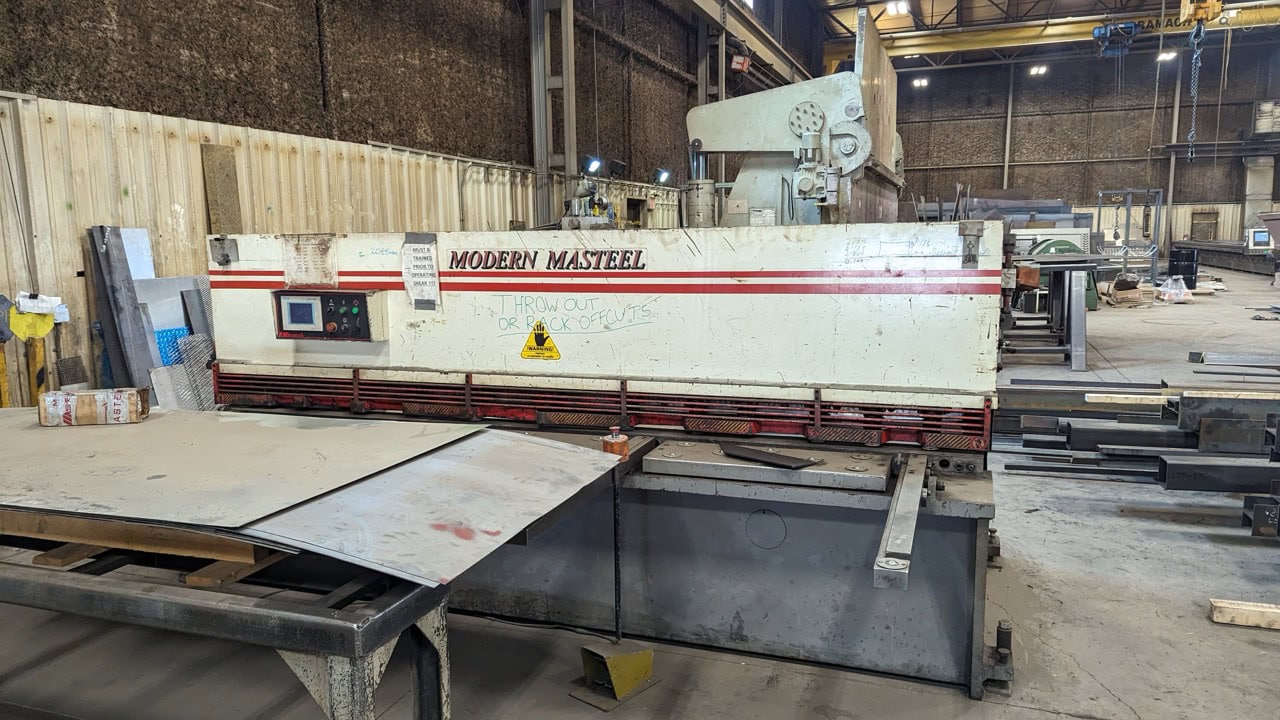 1/4" x 10' Masteel MSH-10250 Hydraulic Shear