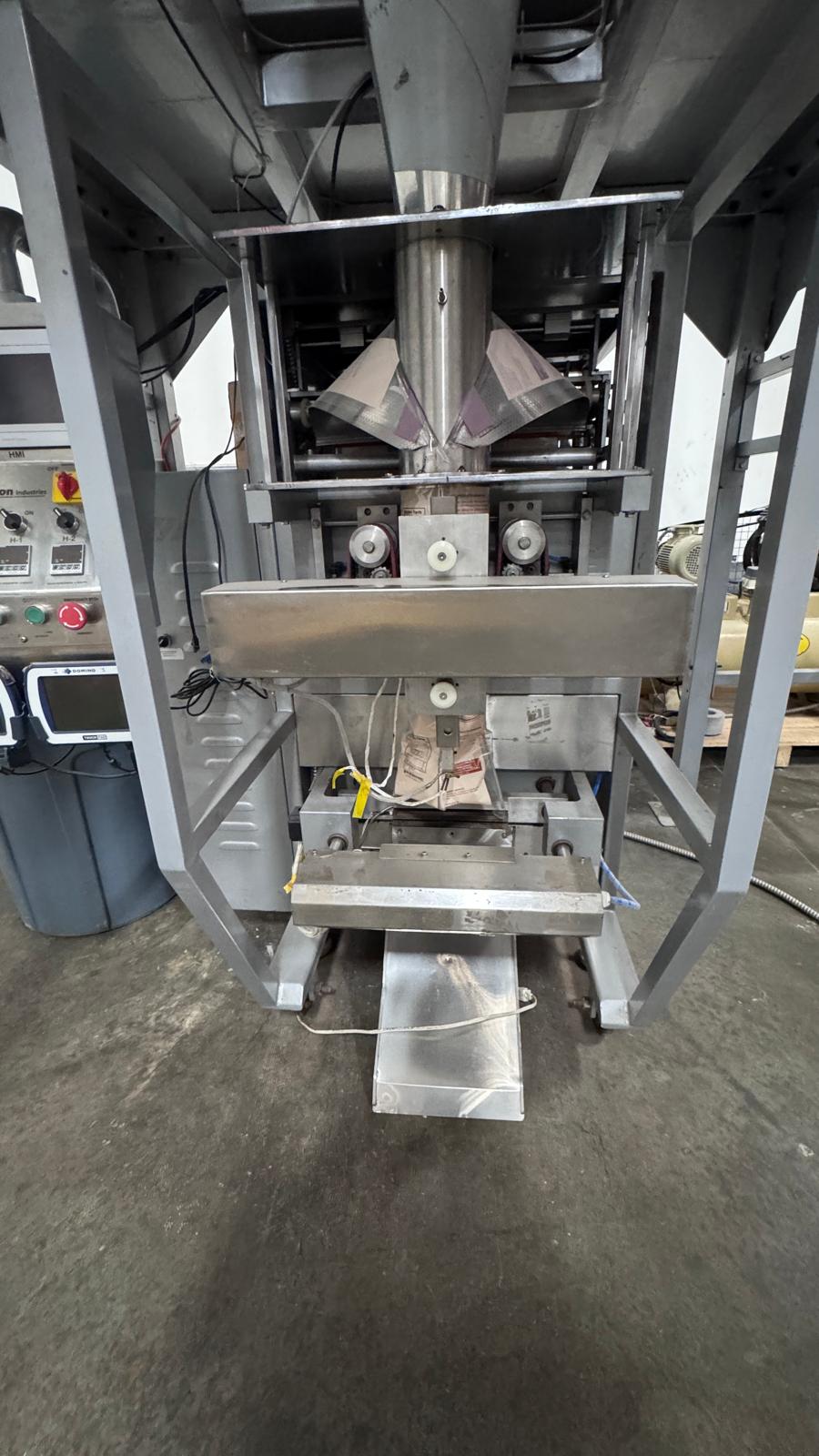 Automatic 10-Head Packing Machine with Integrated Scale System, Domino V320i TTO Printers, Conveyor & Mezzanine, 2020 - Image 12