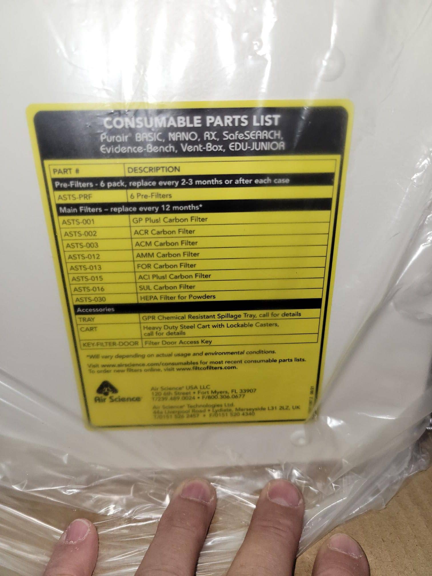 Air Science P5-36-XT-A Purair Ductless Fume Hood, 2022 (Never Used) - Image 15