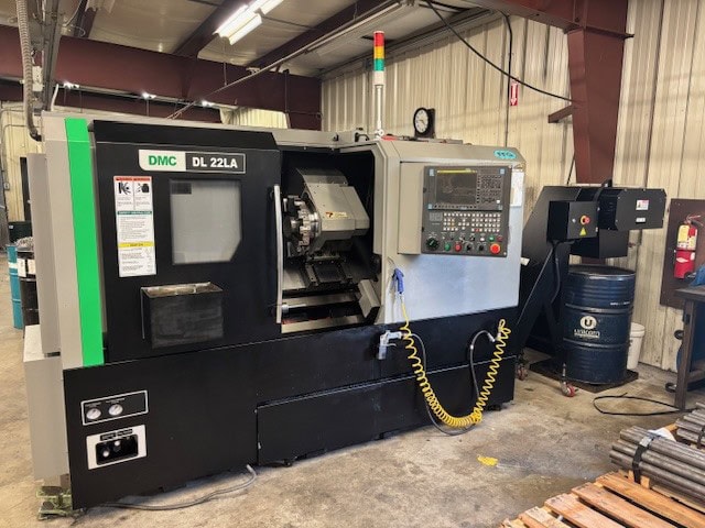 DMC DL-22LA CNC Lathe, 2022 - Tailstock, Chip Conveyor, Parts Catcher - Image 2