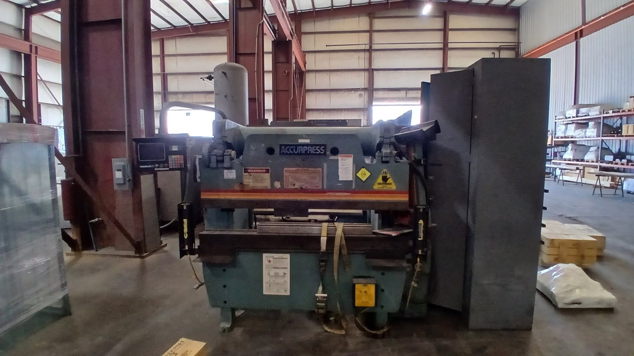 60 Ton x 6', Accurpress, 7606, Hydraulic Press Brake, 1995 - CNC Backguage, Tooling and Cabinet Included - Image 9