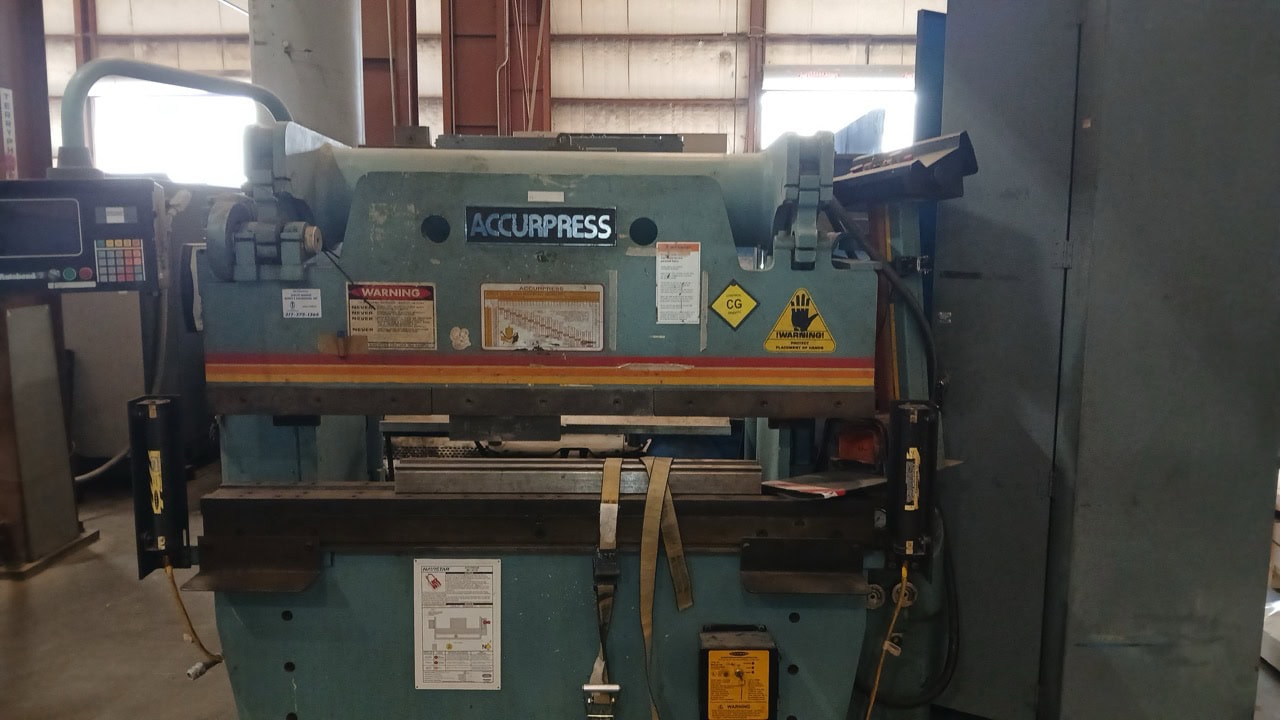60 Ton x 6', Accurpress, 7606, Hydraulic Press Brake, 1995 - CNC Backguage, Tooling and Cabinet Included - Image 10