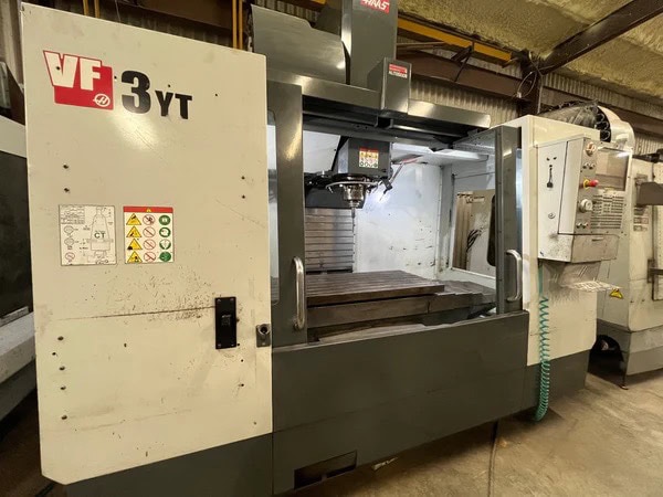 Haas VF-3YT/50 VMC, 2016 - 50 Taper Spindle, 4th Axis Wired, Under Power, Inspection Ready - Image 3